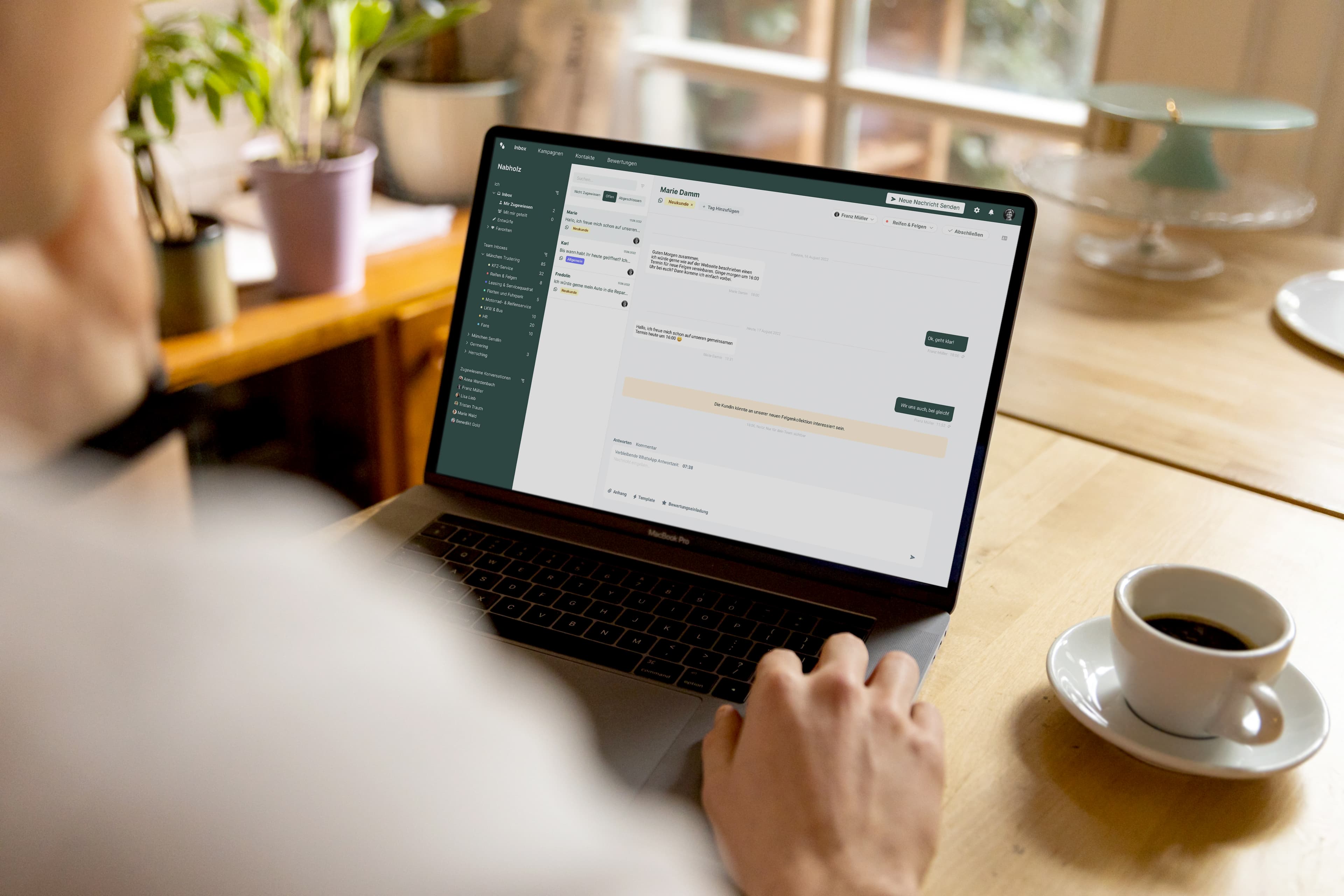 Mateo - A startup I founded with a team of four redefining customer communication for medium sized companies leading to a fast growing AI-supported messaging-platform for business customers.